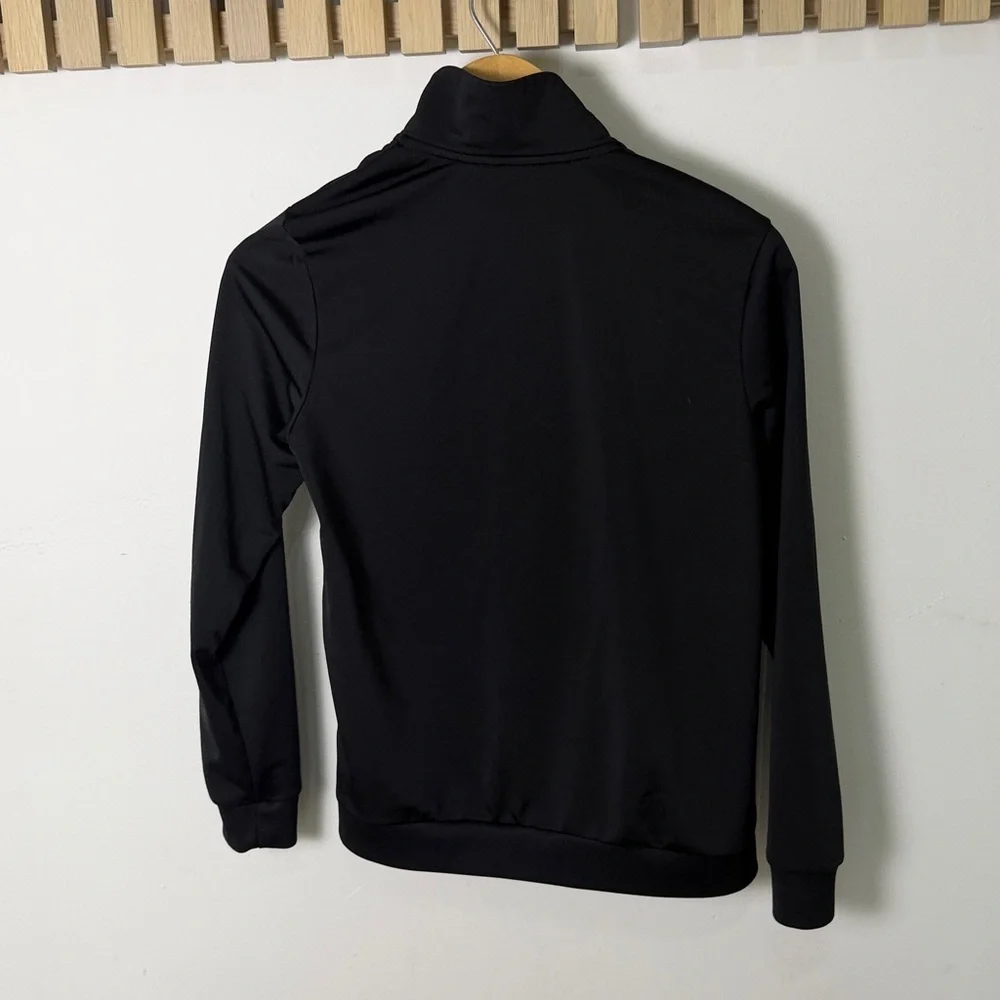 Adidas Black Jacket with Colorful Trefoil girls size medium